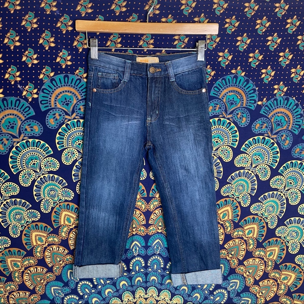 🌟5/10$🌟 3/4 length navy blue jeans